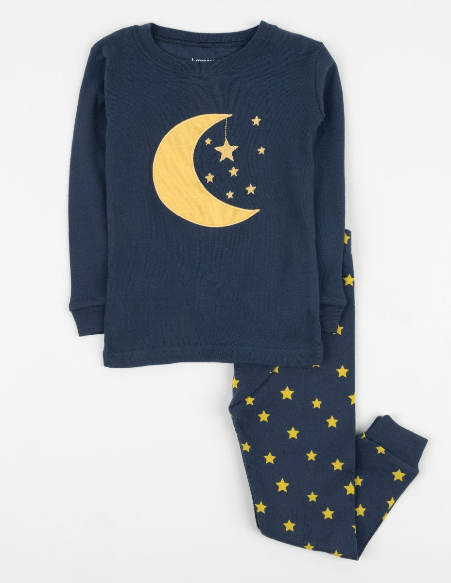 Kids Moon u0026 Stars Pajamas – Leveret Clothing