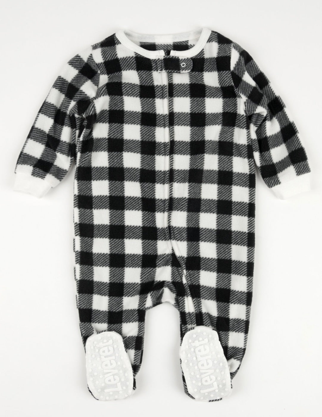Kids Black & White Plaid Flannel Set – Leveret Clothing