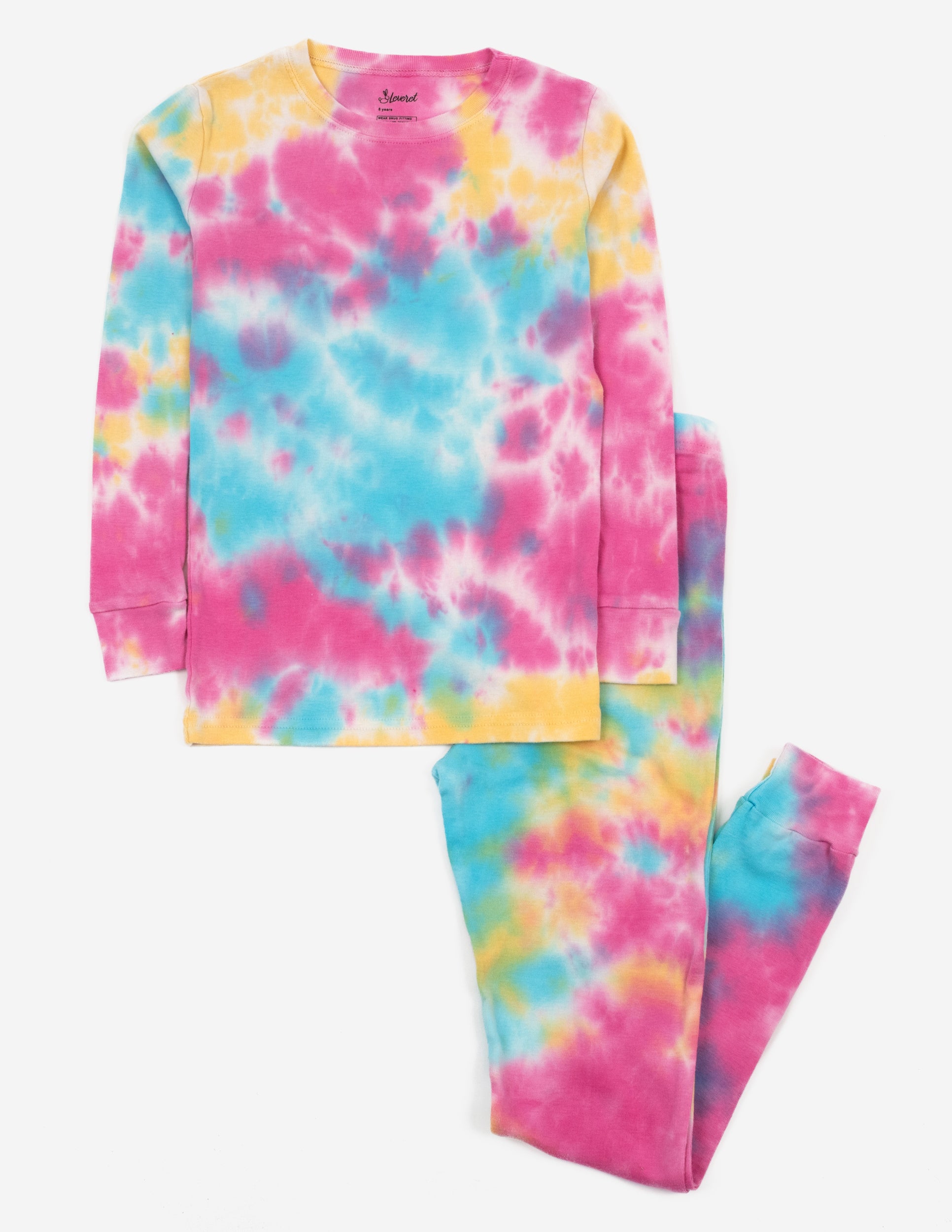 Women's Rainbow Mix Tie Dye Cotton Pajamas – Leveret Clothing