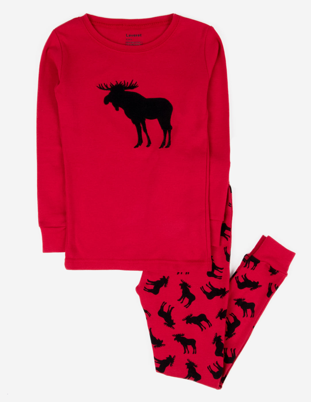 Moose & Reindeer Cotton Pajamas – Leveret Clothing