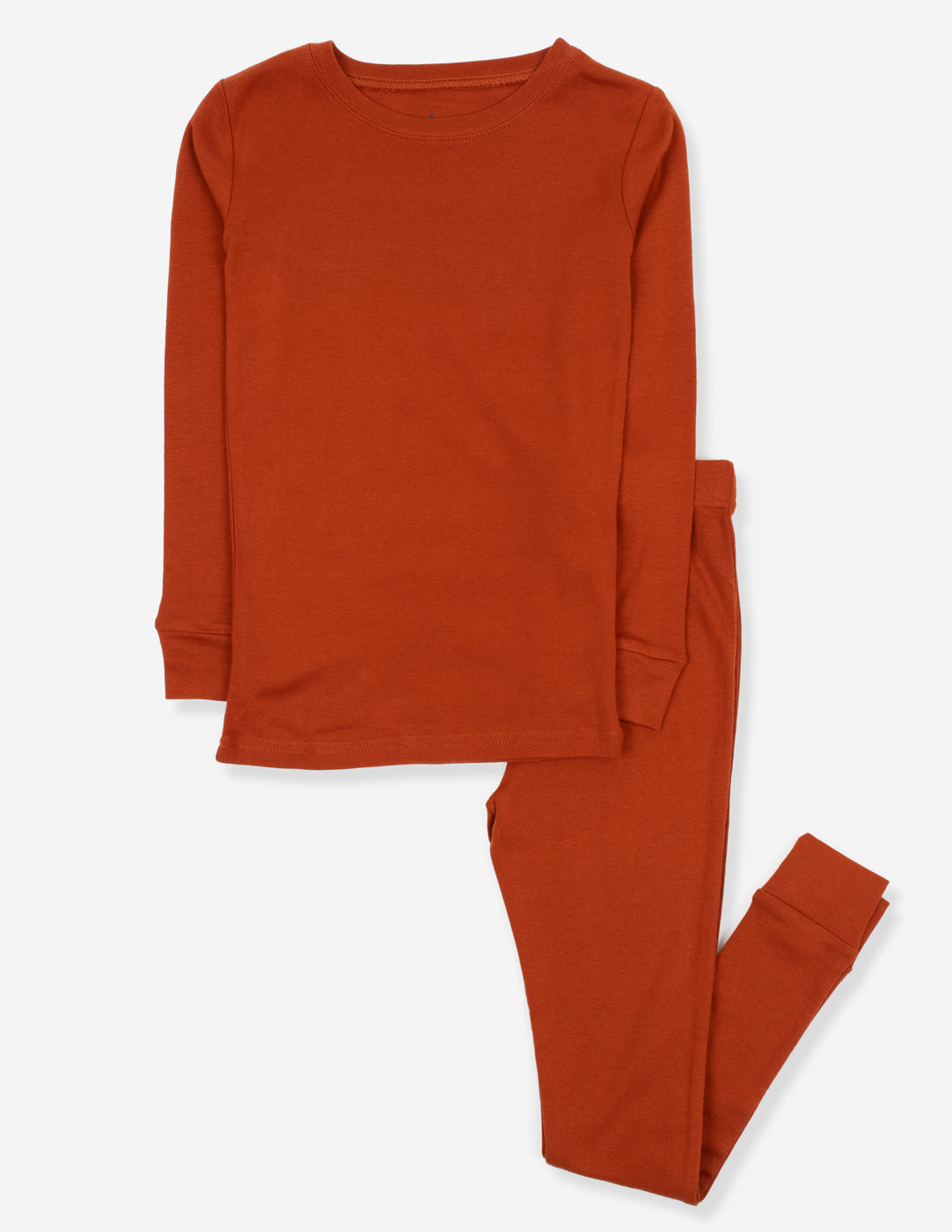 Kid's/Youth Long Sleeve Pajama Set | Orange Smilies