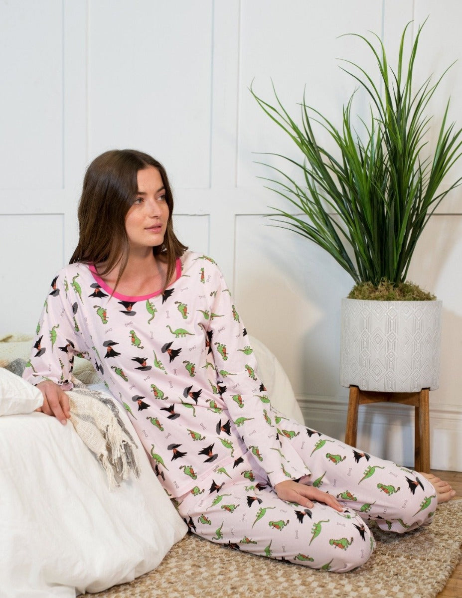 Women's Cotton Flamingo Pajamas – Leveret Clothing