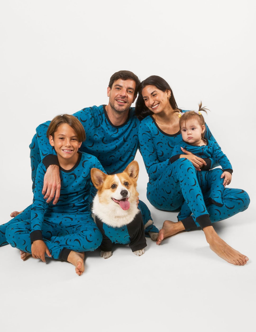 moon matching family pajamas