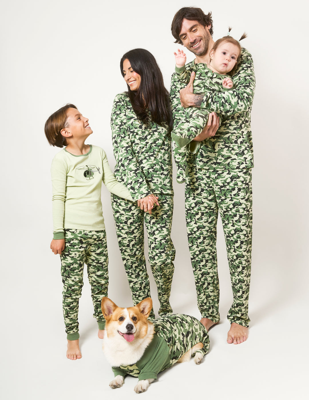 camouflage matching family pajamas