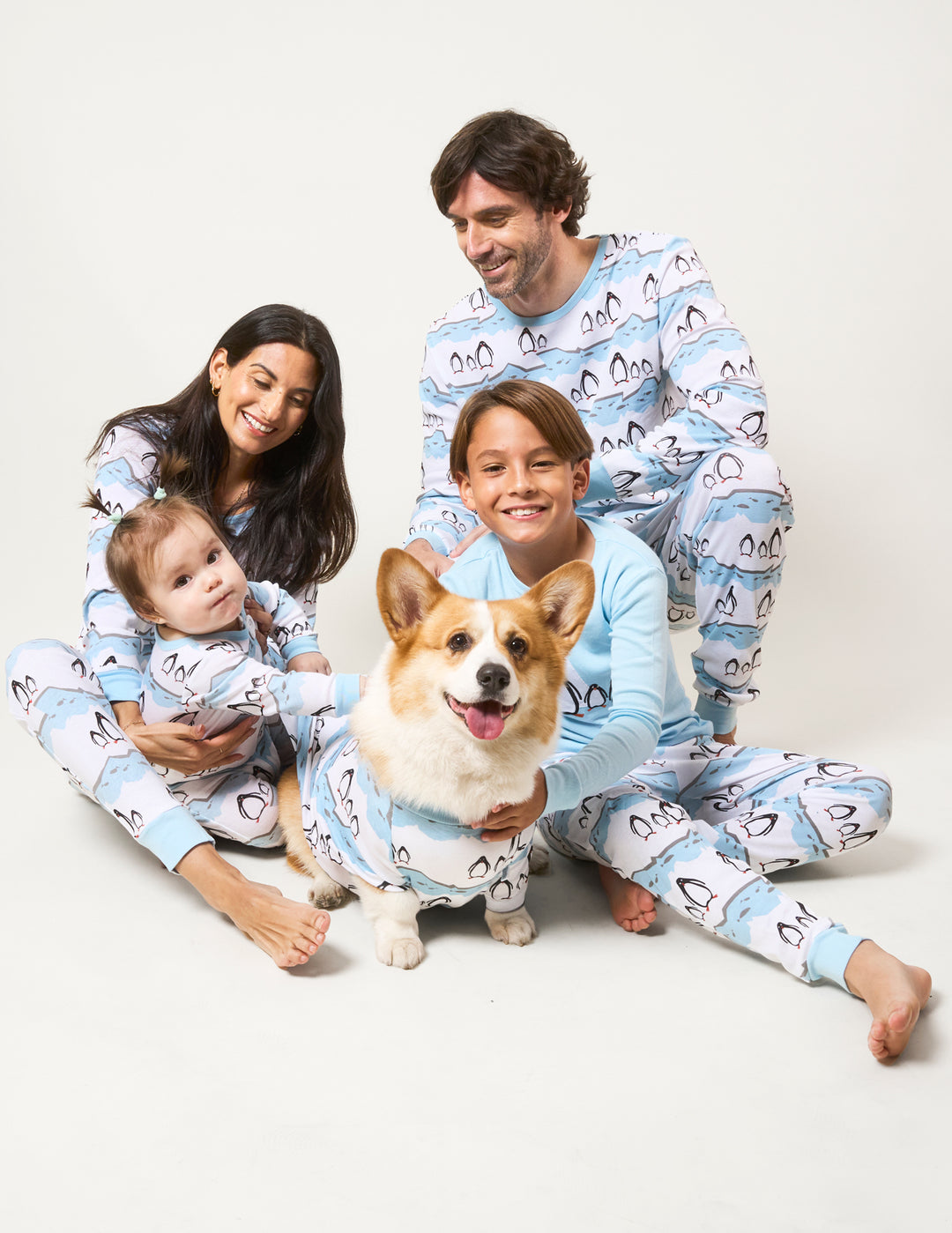 penguin matching family pajamas