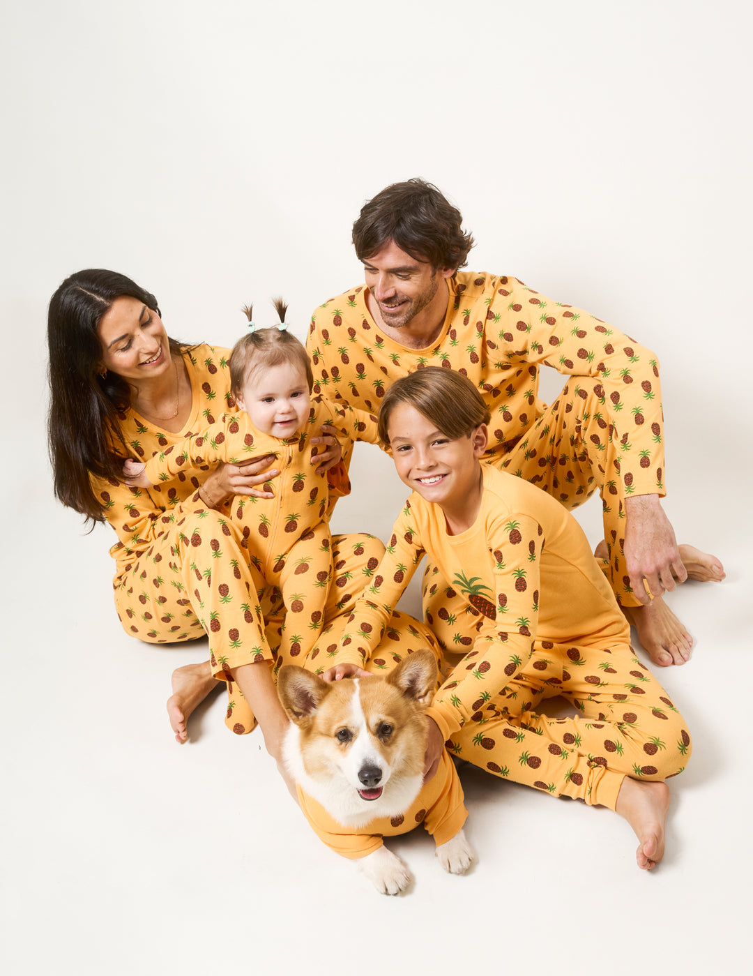 pineapple matching family pajamas