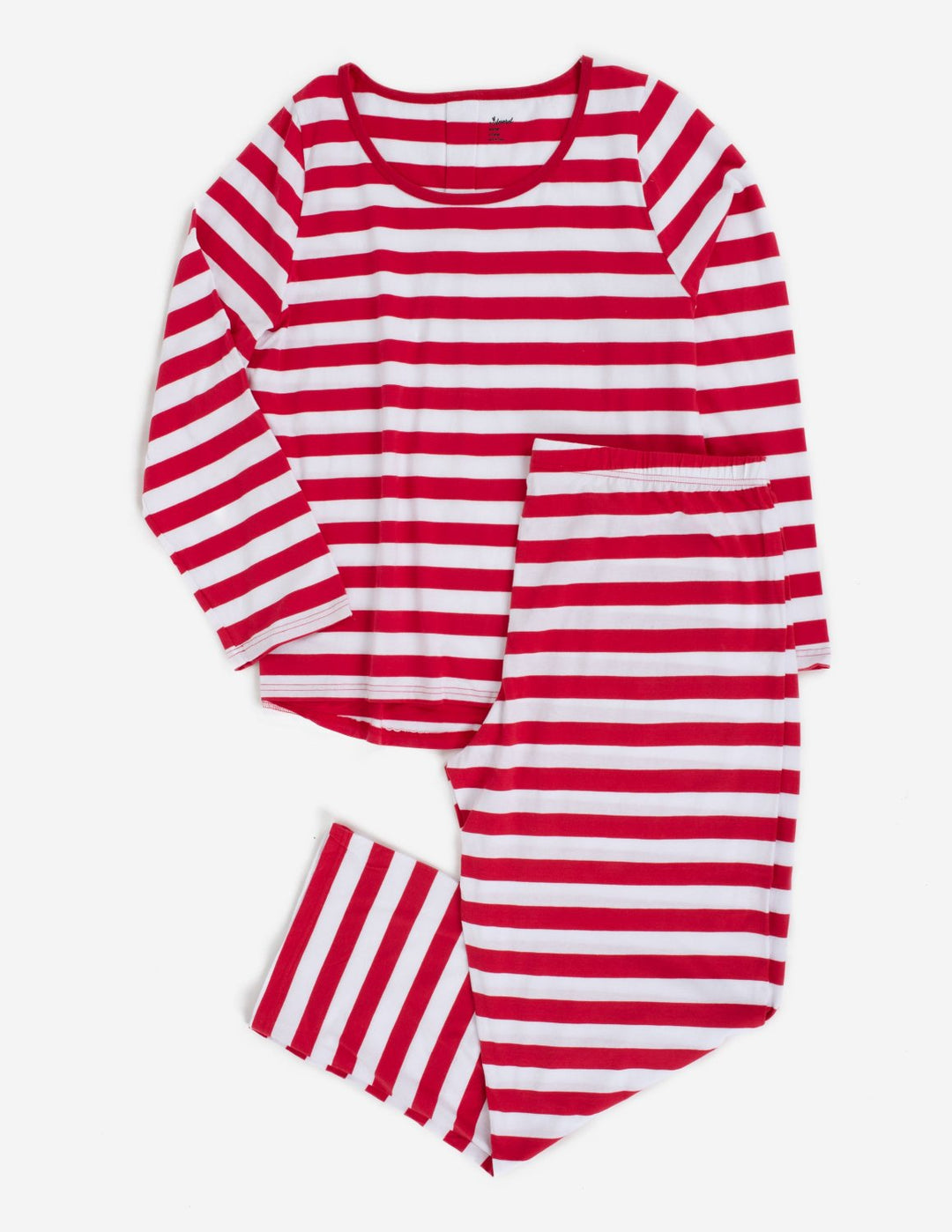 red and white striped women's pajamas