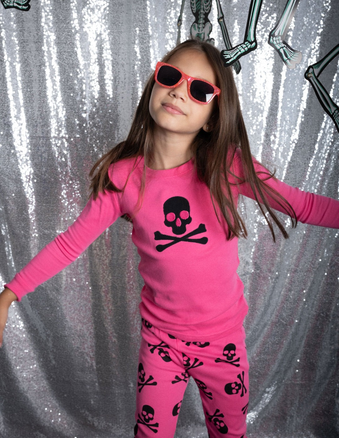 Pink best sale skeleton pajamas