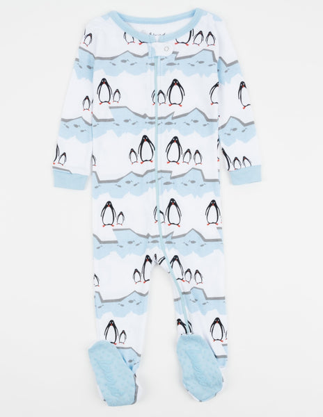Le Bebé Enfant penguin-appliqué jersey pyjama - White