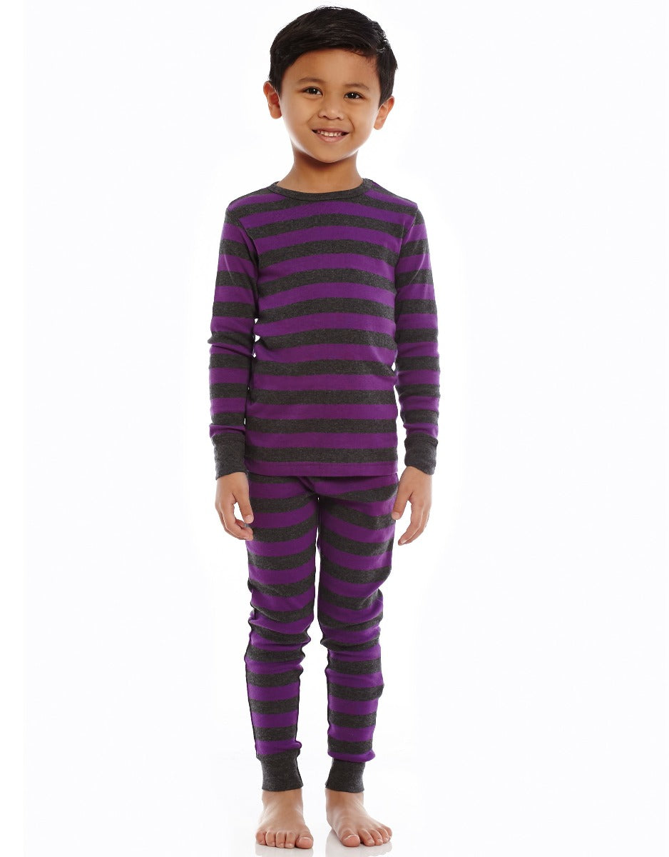 Leveret Womens Purple Stripes Cotton Pajamas – Leveret Clothing
