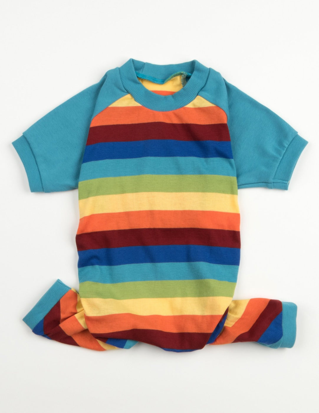Mens Cotton Rainbow Boy Stripes Pajamas