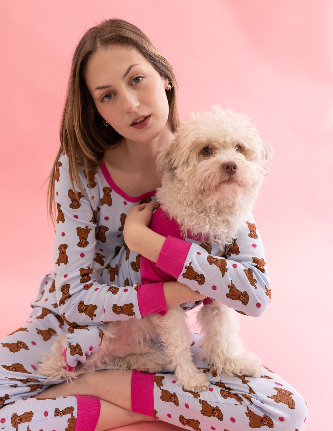 Portrait Of Many Pugs Women's Pajama Pants Cute Dog Puppy Loose