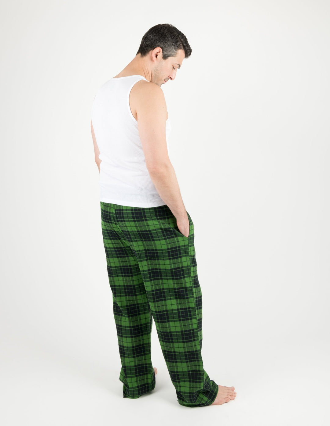 Leveret Women's 2 Piece Pajamas Set Cotton Top Flannel Pants Black Plaid  X-Small at  Women's Clothing store