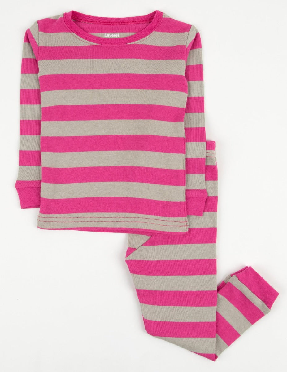 Lindex Exclusive Annelie cotton long sleeve stripe pajama top in pink -  PINK