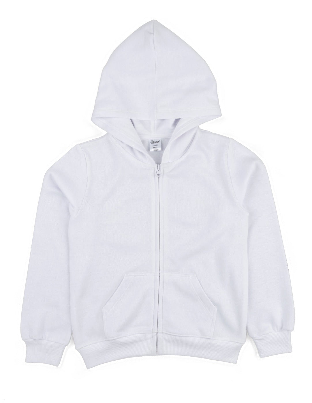 Childrens plain white store hoodies