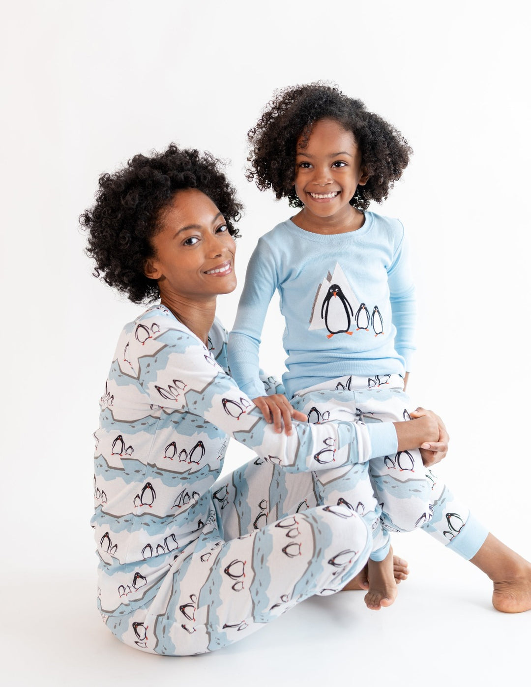 Womens Girls Pyjamas PJs Pyjama Set Soft Fleece Mother & Daughter Matching  Sets