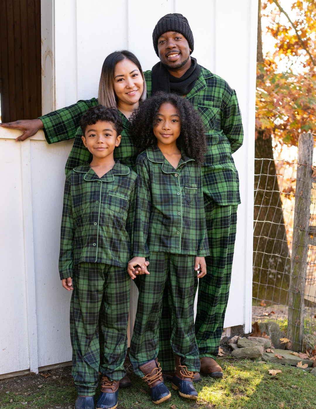 Men's Jersey and Flannel Pajamas - Green