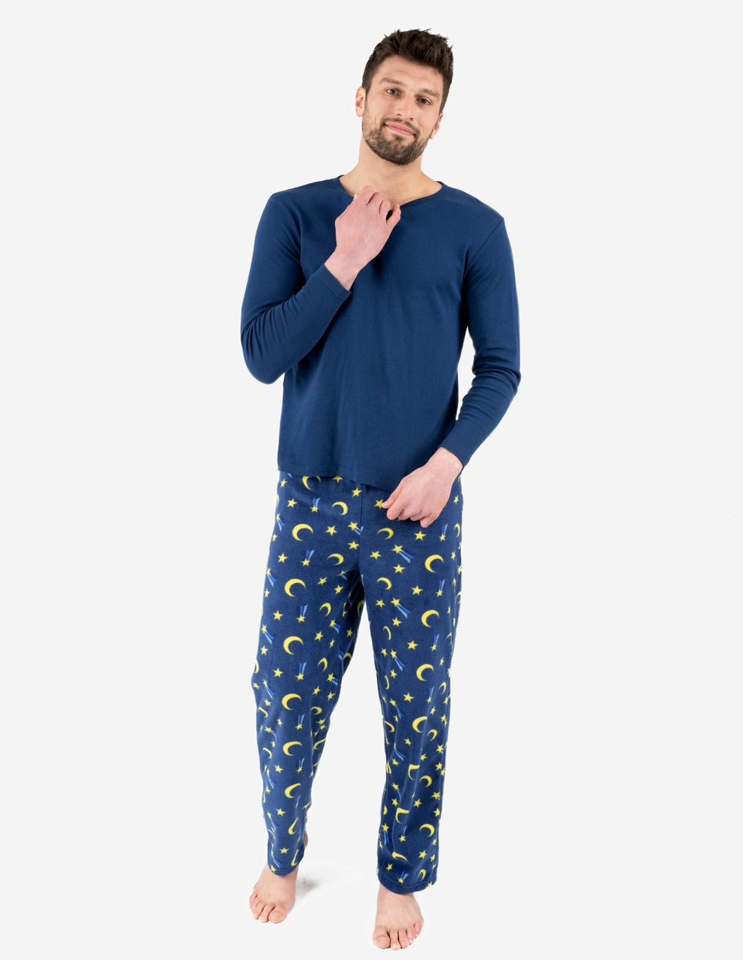 MH Moony Homewears Perfectly Cozy Men's Short Sleeve Pajama Set