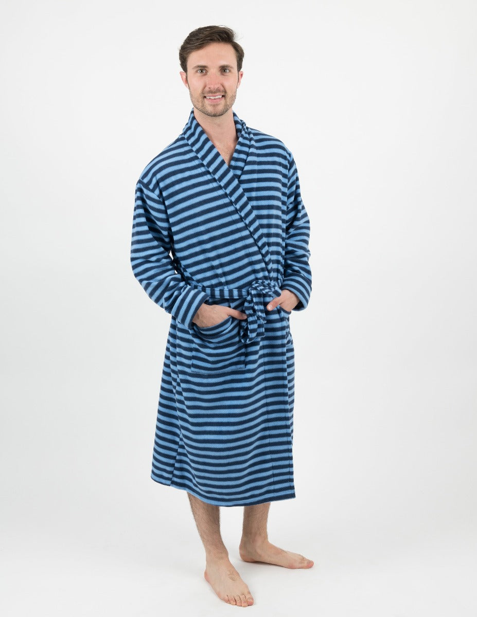 Leveret Men's Soft Micro Fleece Bathrobe – Leveret Clothing