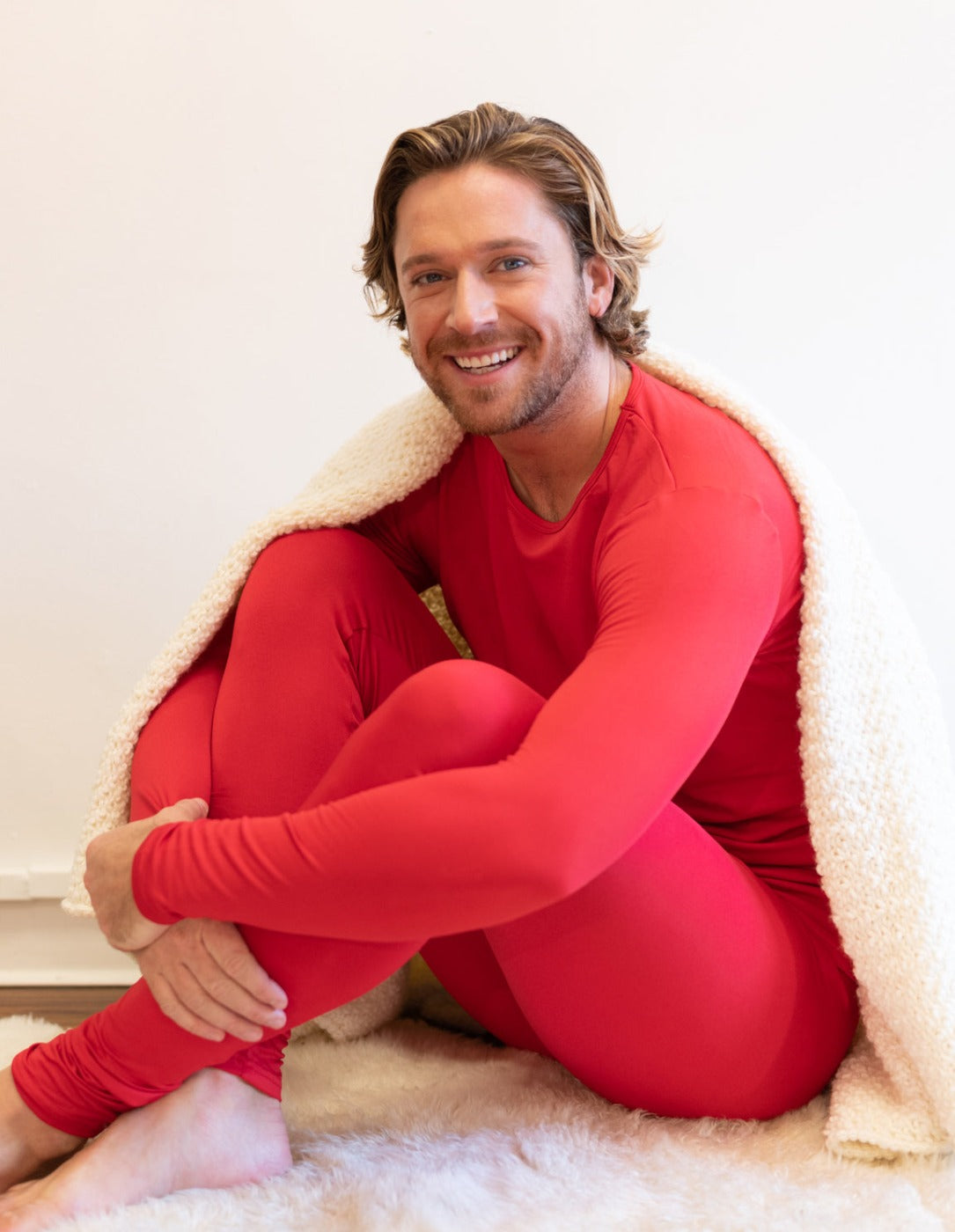 Mens thermal hot sale pj set