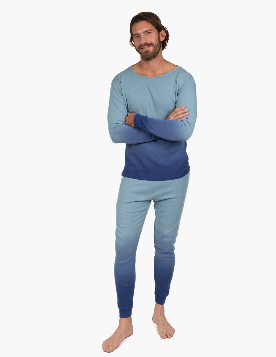 Men's Ombré Dye Cotton Pajamas – Leveret Clothing