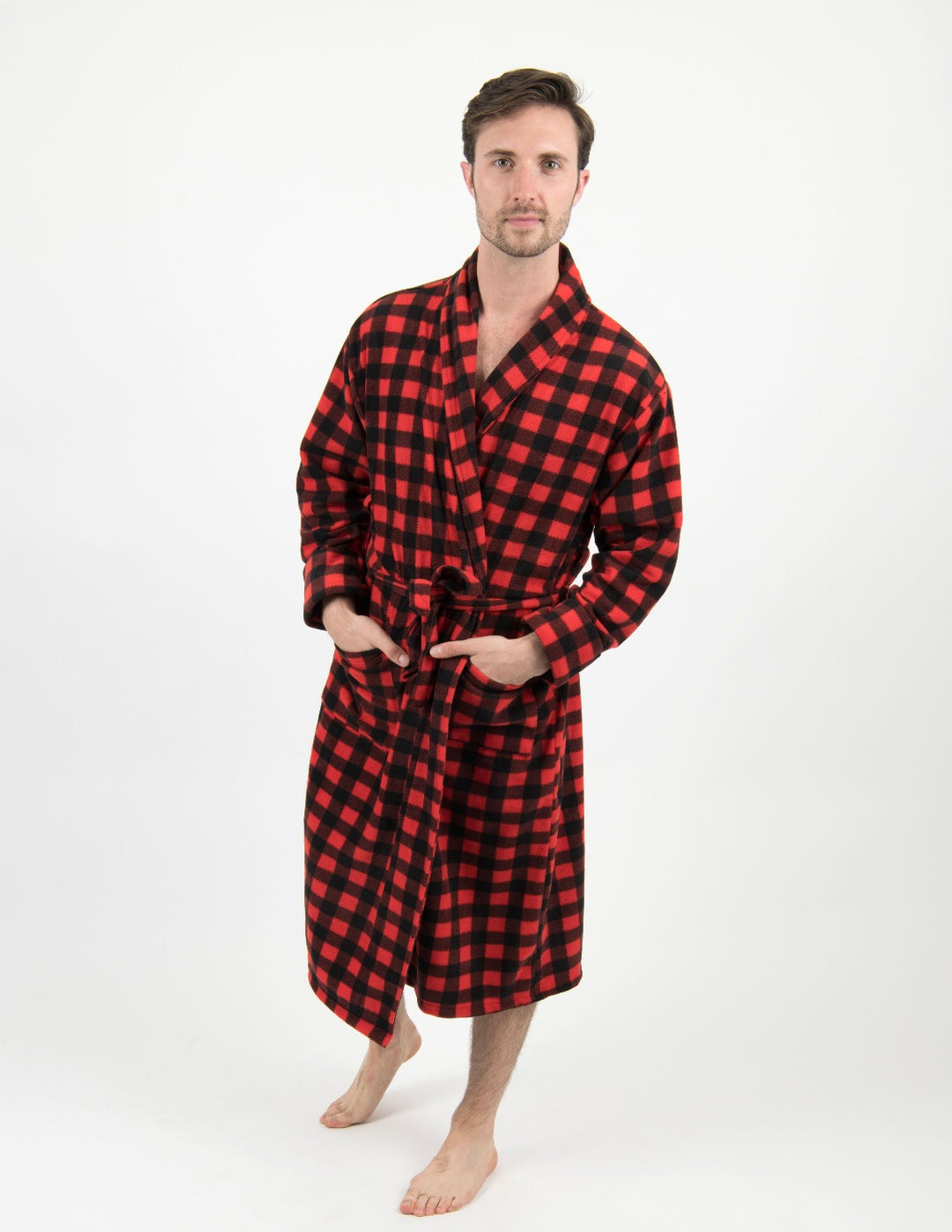 Men’s Highland PJ Bottoms XL Black Gray Plaid Polyester Pajamas Pants  Pajama 