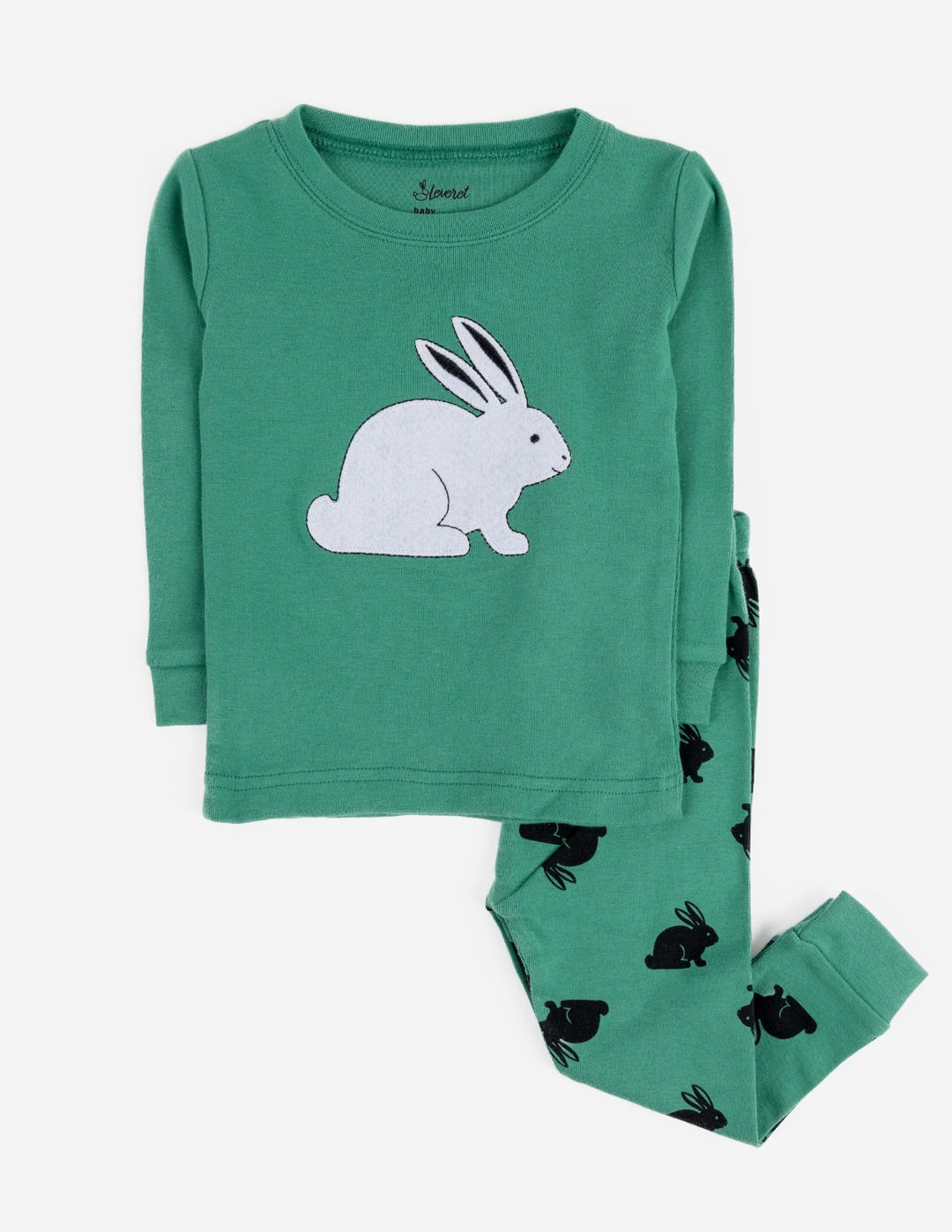 Green Bunny Rabbit Cotton Pajamas – Leveret Clothing