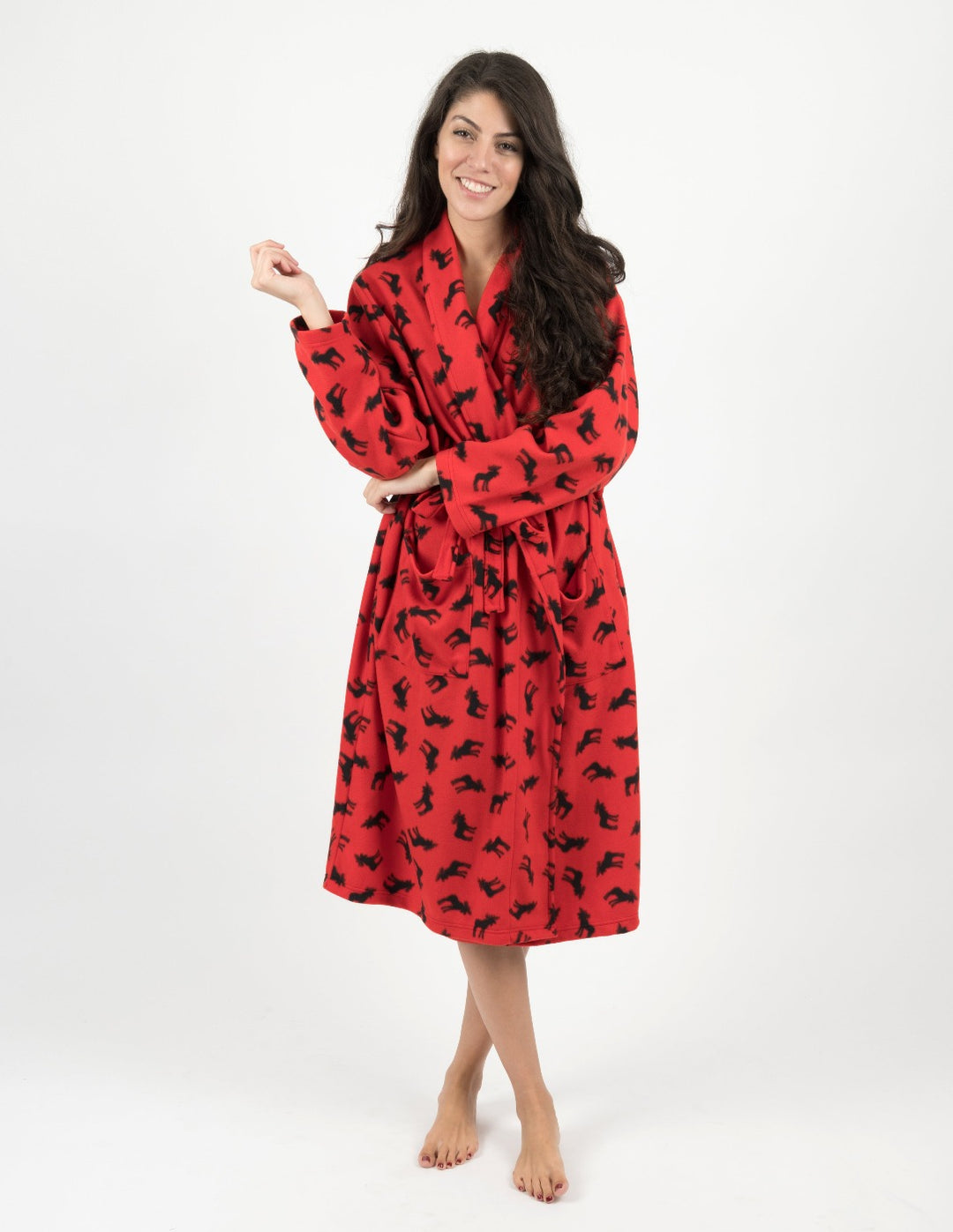 Leveret Women's Soft Micro Fleece Bathrobe – Leveret Clothing