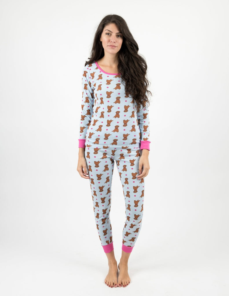Women's Cotton Puppy Pajamas