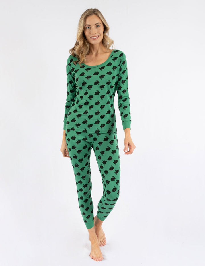 Leveret Women's Cotton Bunny Pajamas – Leveret Clothing