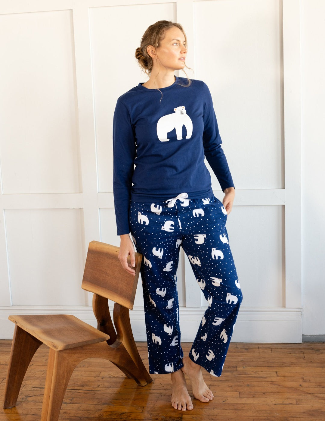 Old Navy Women's Fleece Pajama / Lounge Pants Beige Animal Print