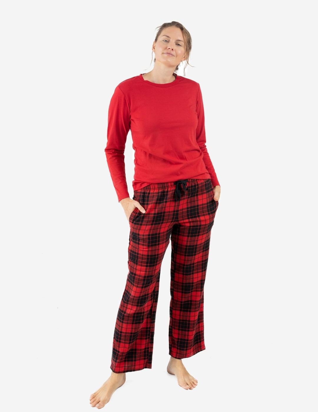 Red Black Plaid Women's Pajama Pants, Red Pj Bottoms, Red Checkered  Pjswomen's Sleep Pantsred Pj Bottoms -  Canada